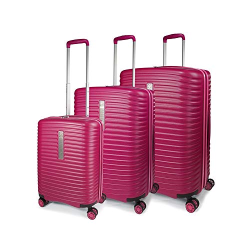 MODO by Roncato Set De 3 Maletas Rigida 4 Ruedas Vega, 117/123 72/86 39/47 Lt - 78x52x29/34 68x48x25/30 55x40x20/25 cm, Ligero Extensible Organización Interna Cierre TSA, Garantia 2 Anos