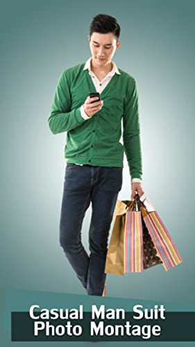 Montaje de fotos de traje de hombre casual