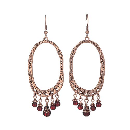 NanYangLinYiZuanJingGongChengGongSi Joyería antigua etnia de Boho de la borla de oro rosa pendientes for las mujeres cuelgan gota india 2020 Novia de la manera Accesorios colgantes del oído New exotic