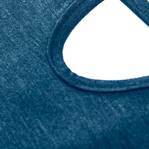 NEEKY Camisetas de Fitness para Mujer - Blusas sin Mangas sin Mangas para Mujer Blusas sin Mangas con Cuello de Ojo Camisa Sexy de Verano(L, Azul)