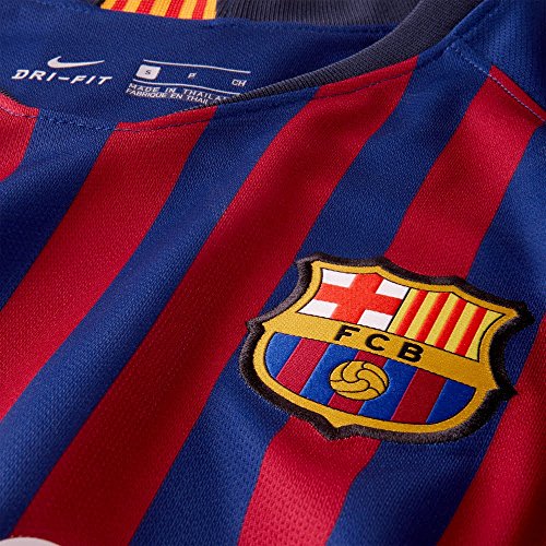 NIKE FCB W NK BRT STAD JSY SS HM T-Shirt, Mujer, Deep Royal Blue/University GOL, XL