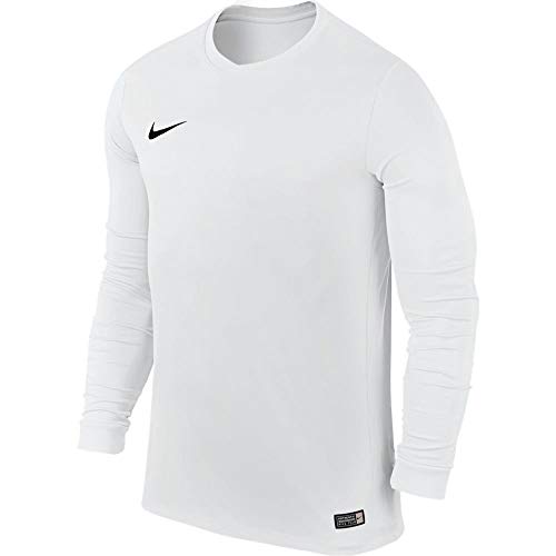 Nike LS YTH Park Vi JSY Camiseta de Manga Larga para Niños, Blanco, XS