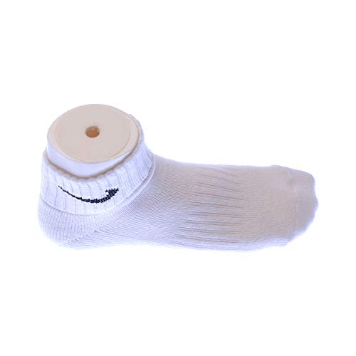 Nike One Quarter Socks 3PPK Value Calcetines para Hombre, Blanco (WHITE/BLACK), 35-38