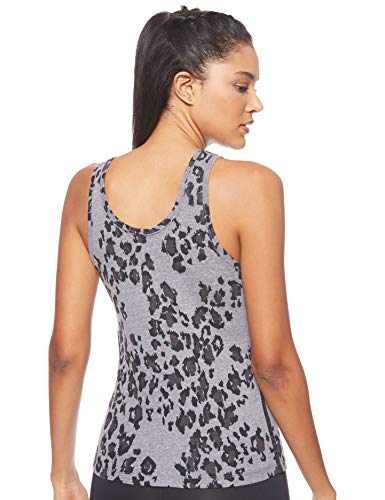 NIKE W NSW Gym VNTG Tank Leopard Camiseta, Mujer, Black/Black/Sail, L