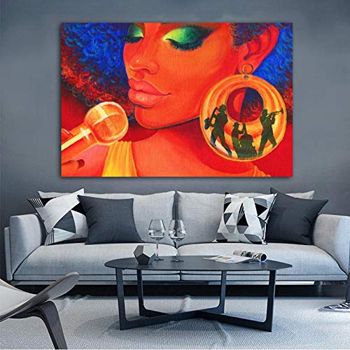 NOBRAND Pintura de Lienzo Mujer Sexy Imágenes Arte de Pared para Sala de Estar Impresiones y Carteles Decoración Moderna del hogar-40x60cm sin Marco