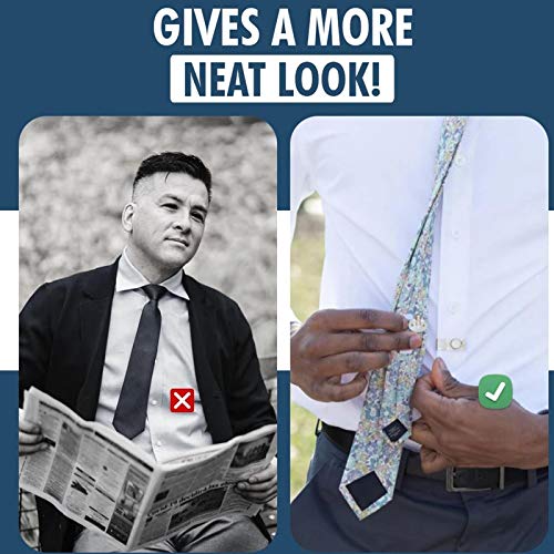 Not application Clips para corbata – Clip magnético invisible para corbata, clips de acero inoxidable para camisa de metal, flotantes y antioscilación para hombre