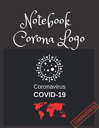 Notebook Corona Logo: Corona Logo Soft Hand Feel Gift Idea 120 pages.Lined Pages White Paper Blank Journal Notebook with Black Cover Medium Size 8.5in x 11in Gift Notebook