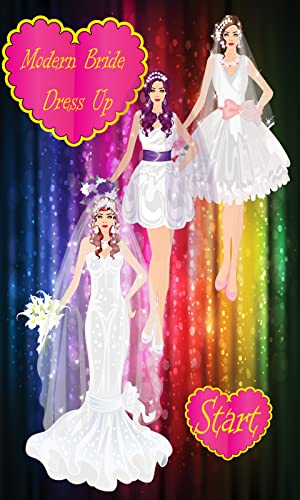 Novia moderna vestir juego