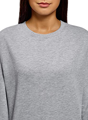 oodji Ultra Mujer Vestido Básico de Estilo Deportivo, Gris, ES 34 / XXS