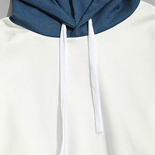 OverDose hombre Overdose udadera s Patchwork lim Fit Hoodie OtoñO Moda Outwear Nueva Blusa Adolescente Top 2018 udadera para Hombre S X-blanco