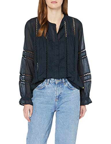 Pepe Jeans Isabelle Blusa, Azul (Dulwich 594), Medium para Mujer