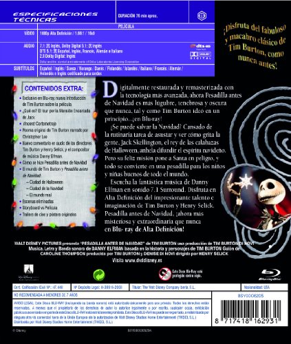 Pesadilla Antes De Navidad - Edición Coleccionista [Blu-ray]