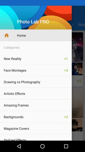 Photo Lab - un editor profesional de fotos divertidas. Mejora tu foto, cambia el fondo, haz un collage, añade un marco, filtro o efecto gracioso y mucho más!