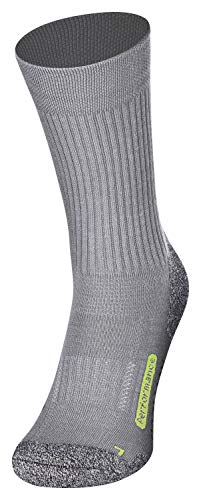 Piarini Coolmax - 2 pares de calcetines cortos para senderismo y exteriores, talla 35-38 39-42 43-46 47-50, Todo el año, Hombre, color gris, tamaño 43-46
