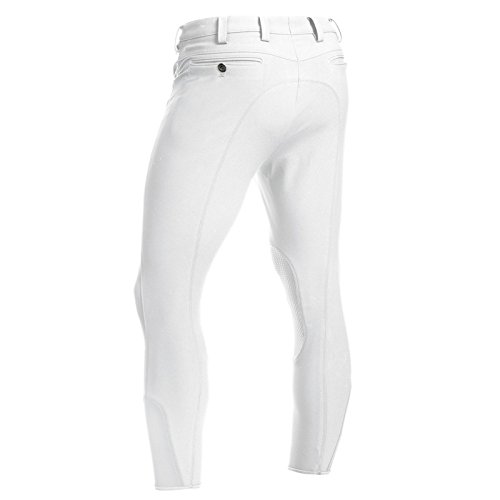 Pikeur – Pantalón de Rodillas Ronaldo Grip, Todas Las Estaciones, Unisex, Color Weiß, tamaño 48 [DE 46]