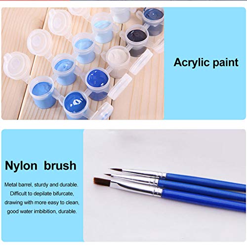 Pintar por Kit de Números, DIY Pintura al óleo Dibujo Algodón con Pinceles Decoraciones para el Hogar Regalos - 40x50cm Sin Marco (Principito 7)