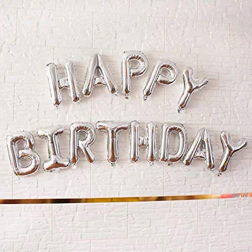 Ponmoo Fiesta de cumpleaños con globos de plata azul dorado, 124 piezas globos kit de cumpleaños aniversario para hombres mujeres adultos, Happy Birthday Corona Globo para cumpleaños de decoración