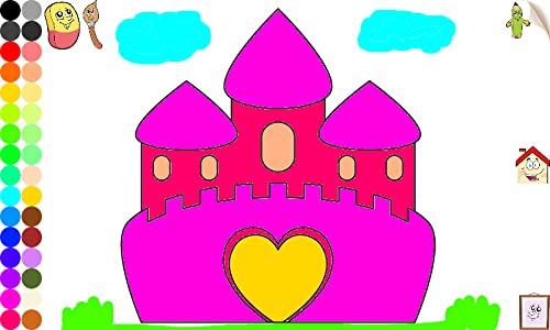 Princesa para colorear - Juegos para niñas : princesas, castillos y las joyas !