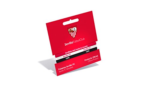 Pulsera Sevilla Fútbol Club Classic Tricolor Estándar para Hombre y Mujer | Pulsera Sevillista de silicona | Apoya al Sevilla con un producto oficial | SFC
