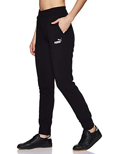 PUMA ESS Sweat TR cl Pants, Mujer, Negro (Cotton Black/Cat), 2XL