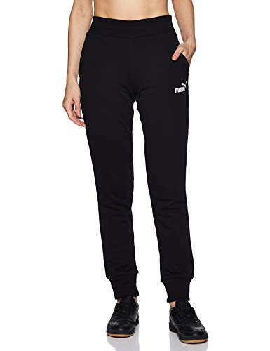 PUMA ESS Sweat TR cl Pants, Mujer, Negro (Cotton Black/Cat), 2XL