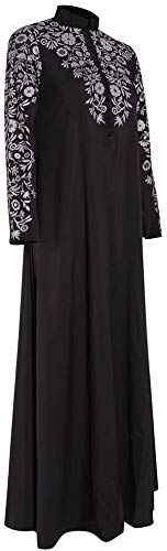 Punta De Costura Kaftan Árabe Largo Vestido De Mujer Tamaños Cómodos Musulmanes Jilbab Abaya Islámico Musulmanes Vestidos De Mujer Vestidos Vestido Medieval Vestido Oración Vestido De Árabe Musulmán