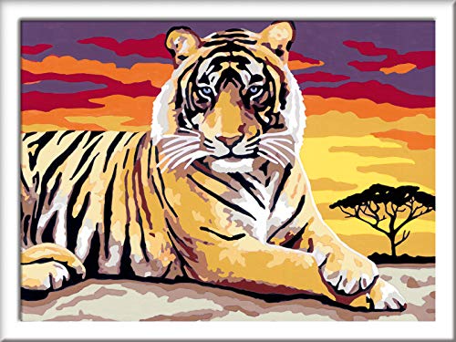 Ravensburger 289370 CreArt - Tigre, Pintura por Números, Juego Creativo para Niños y Niñas, Edad Recomendada 11+