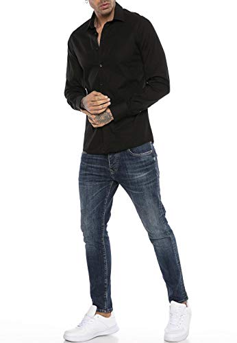 Redbridge R-2111 Camisa, Negro, XXL para Hombre