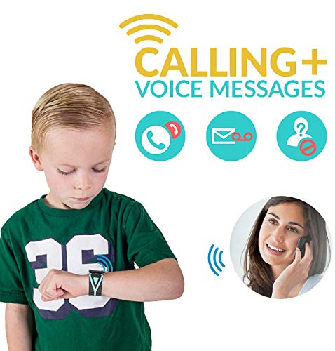 Reloj Inteligente a Prueba de Agua GPS Tracker para niños - Mire el Reloj Inteligente a Prueba de Agua con GPS LBS WiFi Localizador de teléfono con Chat de Voz Juego de cámara (S9-Azul)