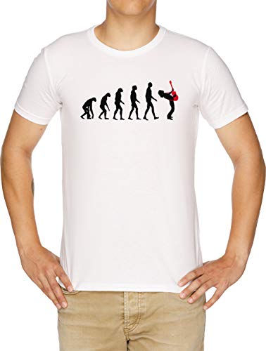 Rock Evolución Camiseta Hombre Blanco