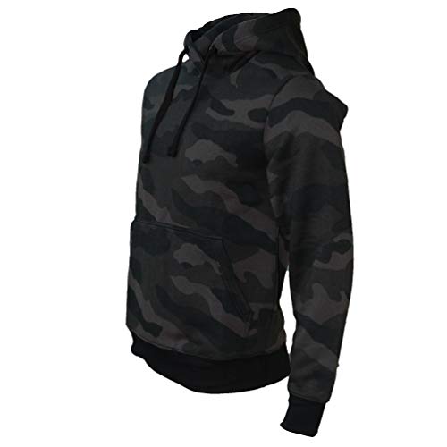 ROCK-IT Apparel® Sudadera con Capucha para Hombre Chaqueta con Capucha Jersey para Hombre suéter Tallas S-5XL Camuflaje Dark Camo XL