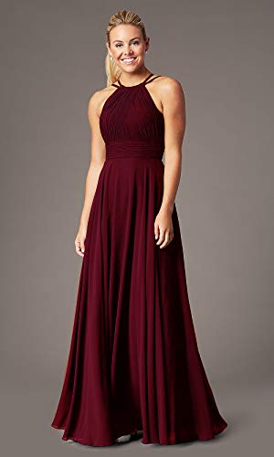 Roiii Vestido largo de gasa para mujer, estilo casual, para cóctel, noche, vestido de graduación, tallas 38-54