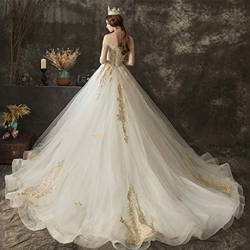 Ropa de boda Vestido de novia vestido de novia vestido de novia de satén retro que se arrastra pequeño y vestido de noche trasero vestido de dama de honor superior de encaje de la mujer vestido de noc