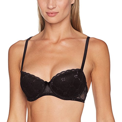 Selene Brigitte, Sujetador Push Up para Mujer, Negro, 85B