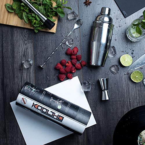 Set de Coctelería Coctelera Profesional, Regalos para Hombre o Mujer Originales, Accesorios Acero Inoxidable para Cócteles ¡Personaliza la Caja del Kit Cóctel!