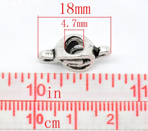 Sexy Sparkles Abalorio espaciador para mujer, diseño de clave G