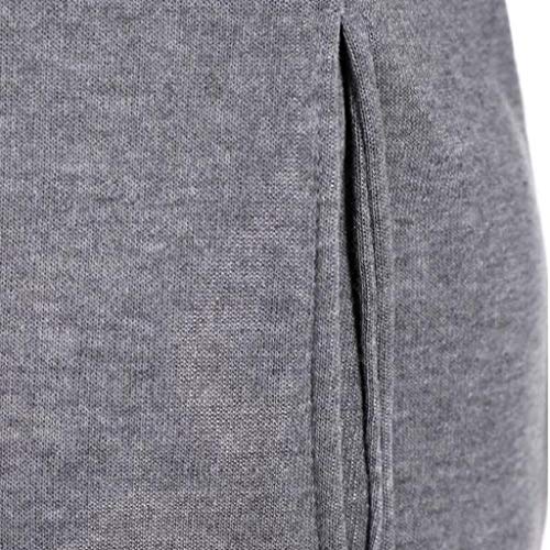 SHOBDW Mujer Liquidación Venta Sudadera con Capucha para de Color sólido Casual Fit Recta Invierno Manga Larga Tops Abrigos Chaqueta Sexy Vestidos Delgados (XL, S-Gris)