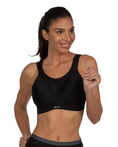 Shock Absorber Sport BH N109, Sujetador Deportivo para Mujer, Negro (Black), 75F (talla del fabricante: 34E)