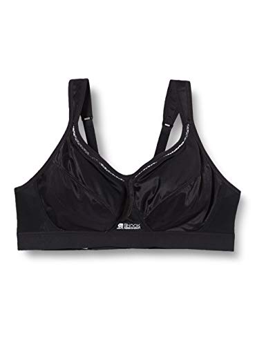 Shock Absorber Ultimate Run Bra, Sujetador Deportivo para Mujer, Negro (Black/Silver), 85G (70G EU)