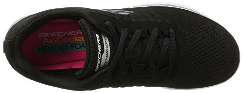 Skechers Flex Appeal 2.0 Break Free, Zapatillas de Deporte para Mujer, 37.5 EU, Negro (Bkw)