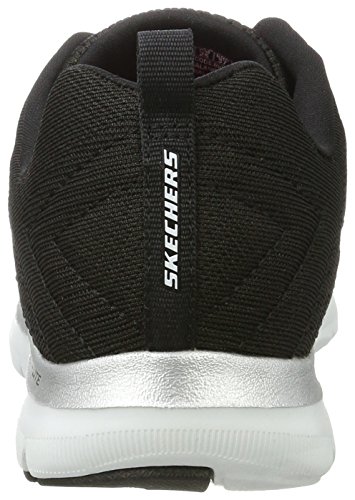 Skechers Flex Appeal 2.0 Break Free, Zapatillas de Deporte para Mujer, 37.5 EU, Negro (Bkw)
