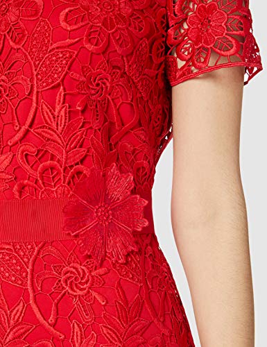 s.Oliver BLACK LABEL 11.803.82.7517 Vestido de Fiesta, Rojo (Adrenalin Red 3350), 42 para Mujer