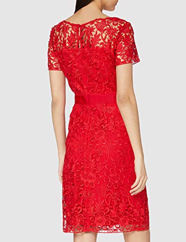 s.Oliver BLACK LABEL 11.803.82.7517 Vestido de Fiesta, Rojo (Adrenalin Red 3350), 42 para Mujer