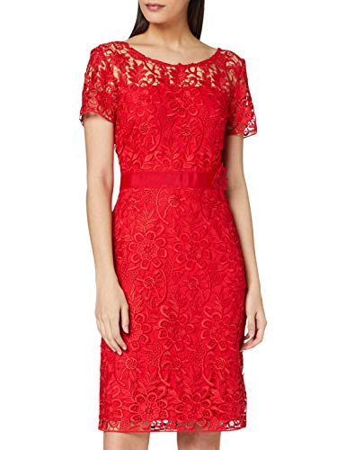 s.Oliver BLACK LABEL 11.803.82.7517 Vestido de Fiesta, Rojo (Adrenalin Red 3350), 42 para Mujer