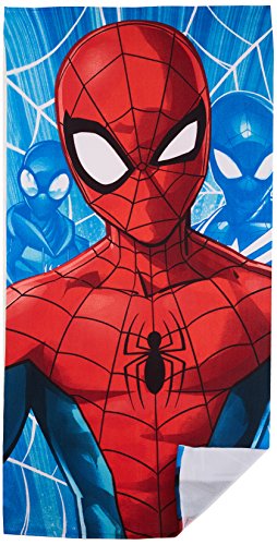 Spiderman Drap de Plage Toalla de Playa, Turquesa (TURQUO 1), Talla única para Niños