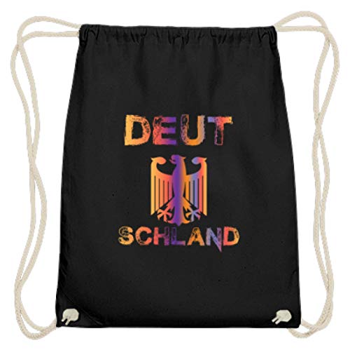 SPIRITSHIRTSHOP Spiritshop: Alemania – Alemán, Alemania, país, país, país, país, país de origen – Algodón Gymsac, color Negro, tamaño 37cm-46cm