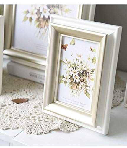 sportinggoods Nuevo Conjunto de Marco de Foto Colgante de Pared Creativo Blanco Retro Vestido de Novia Marco de Foto de Memoria cálida 20.3 * 25.4 cm
