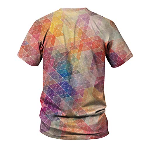 SSBZYES Camiseta para Hombre Camiseta De Manga Corta De Gran Tamaño para Hombre Camiseta con Cuello Redondo para Hombre Camiseta De Pareja Camiseta De Moda para Hombre Creativo Geométrico Digital