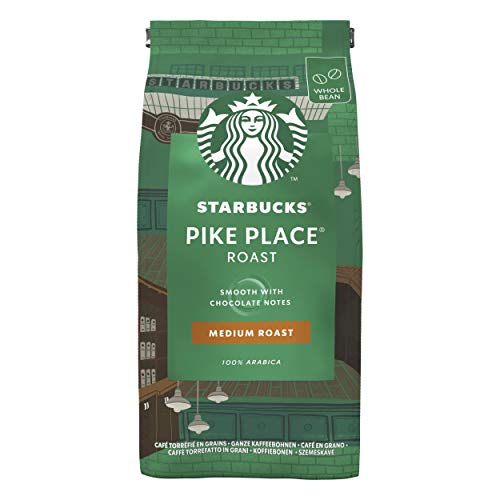Starbucks Pike Place Café De Grano Entero De Tostado Medio 6 Bolsa de 200g