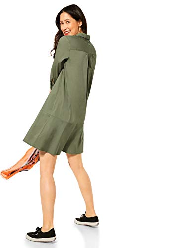 Street One 142888 Vestido, Verde Ahumado, 38 para Mujer